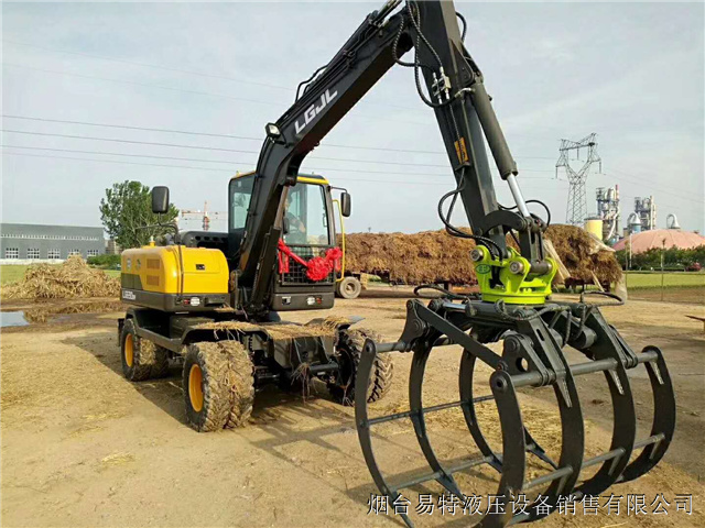 excavator grass grab and excavator log grapple (1)